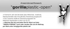 Gewinnen im &quot;gorilla-plastic-open&quot; - Einreichungen bis zum 20. Juni 2011